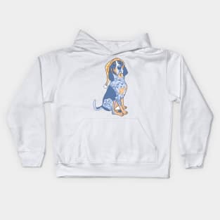 Cozy Bluetick Coonhound Kids Hoodie